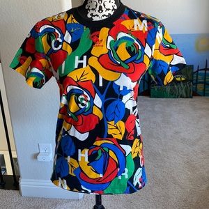 Adidas x Rich Mnisi All Over Print Tee Multi Color. Size xxs.